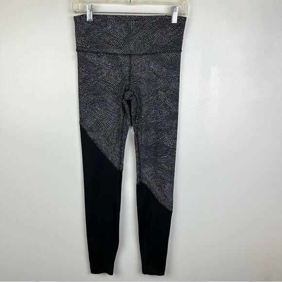 Lululemon Speed Wunder Tight *Asym Free Spirit Ice Grey Black Size 6 - Picture 2 of 11
